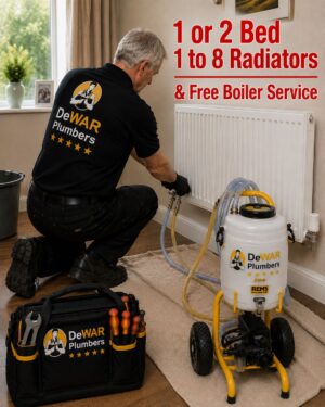 Power Flush your Heating System (1 or 2 Bed House)